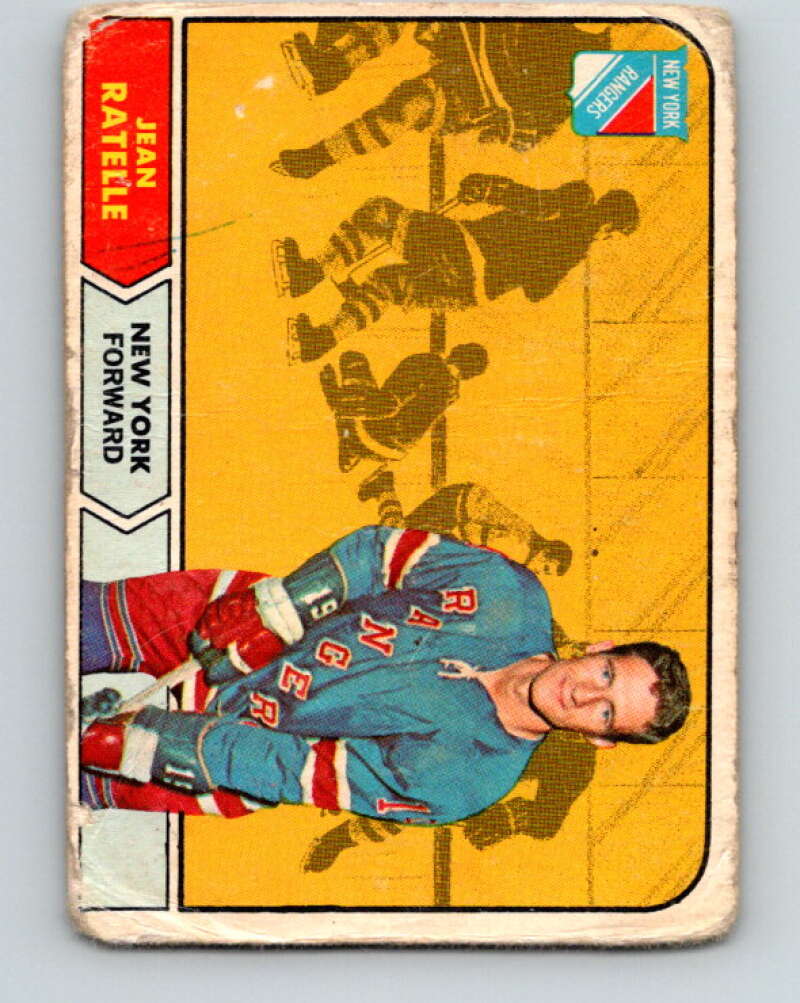 1968-69 O-Pee-Chee #77 Jean Ratelle New York Rangers V1002