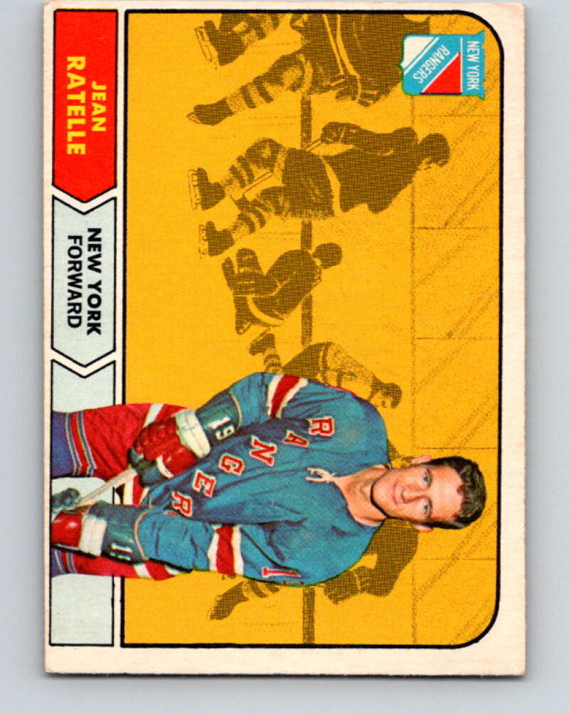 1968-69 O-Pee-Chee #77 Jean Ratelle New York Rangers V1003