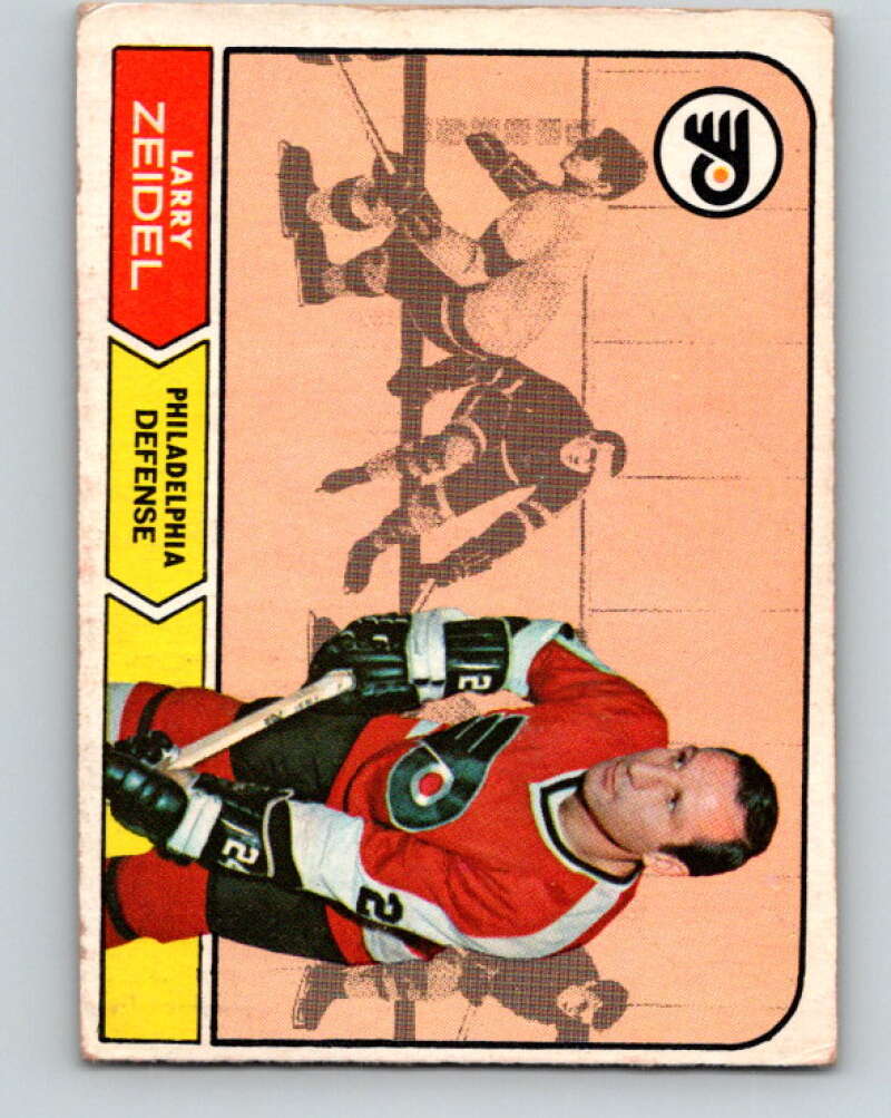 1968-69 O-Pee-Chee #92 Larry Zeidel Philadelphia Flyers V1023