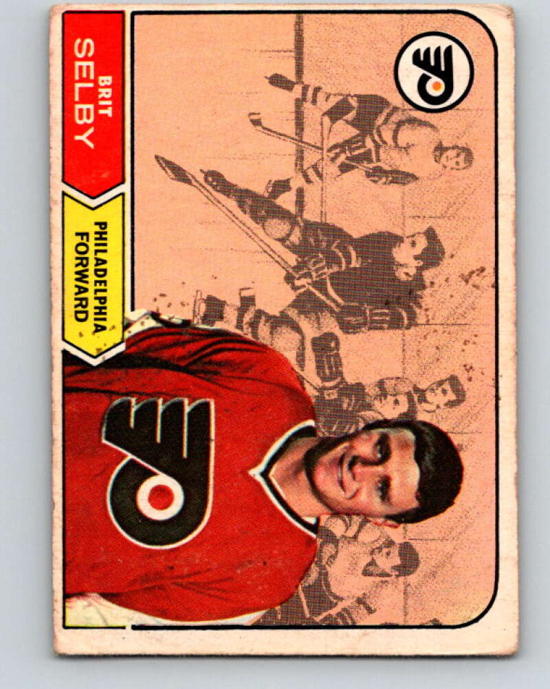 1968-69 O-Pee-Chee #96 Brit Selby Philadelphia Flyers V1028