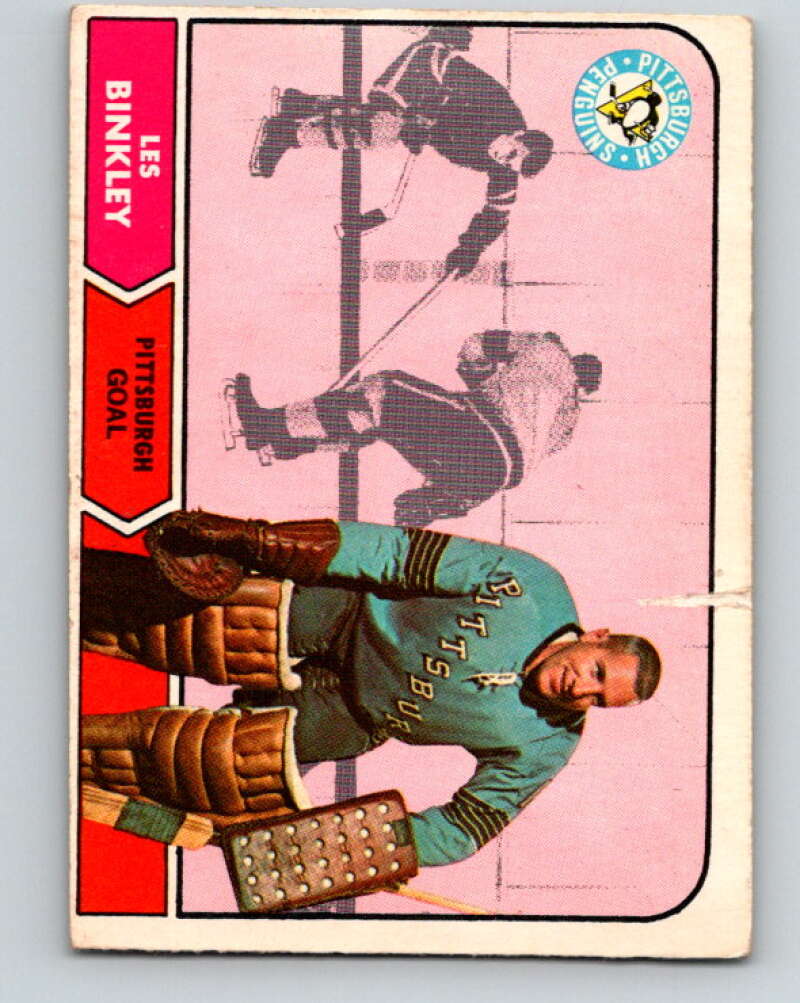 1968-69 O-Pee-Chee #100 Les Binkley RC Rookie Pittsburgh Penguins V1034