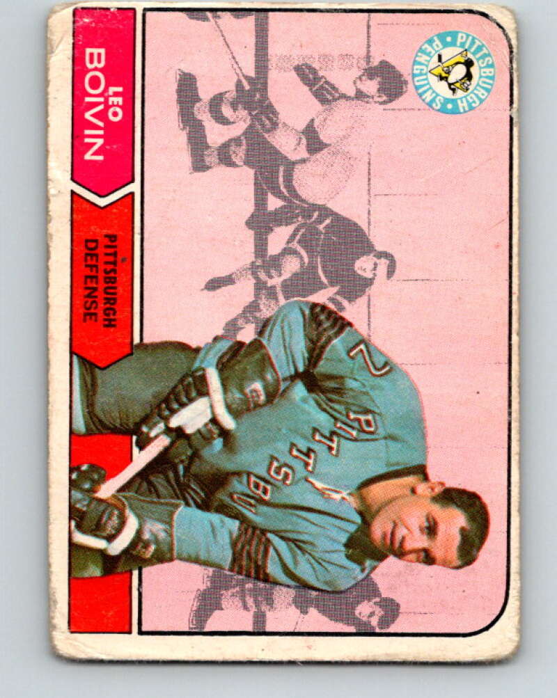 1968-69 O-Pee-Chee #101 Leo Boivin Pittsburgh Penguins V1036
