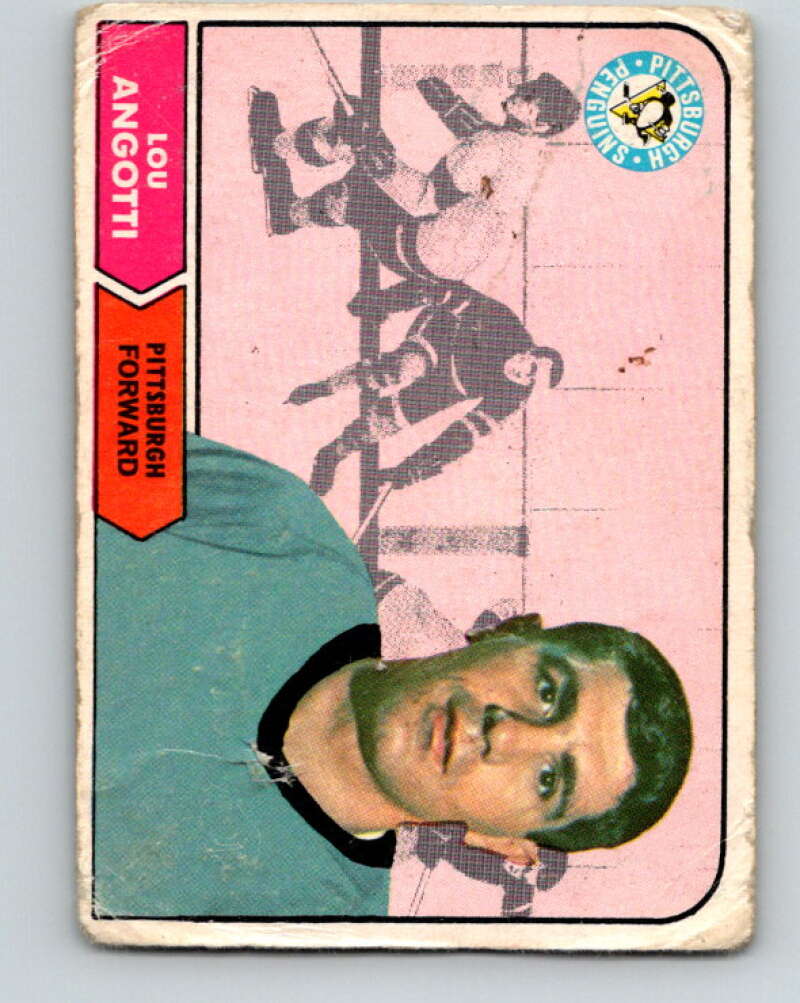 1968-69 O-Pee-Chee #103 Lou Angotti Pittsburgh Penguins V1038