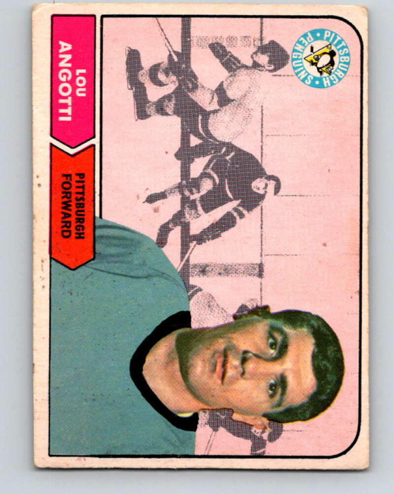 1968-69 O-Pee-Chee #103 Lou Angotti Pittsburgh Penguins V1039