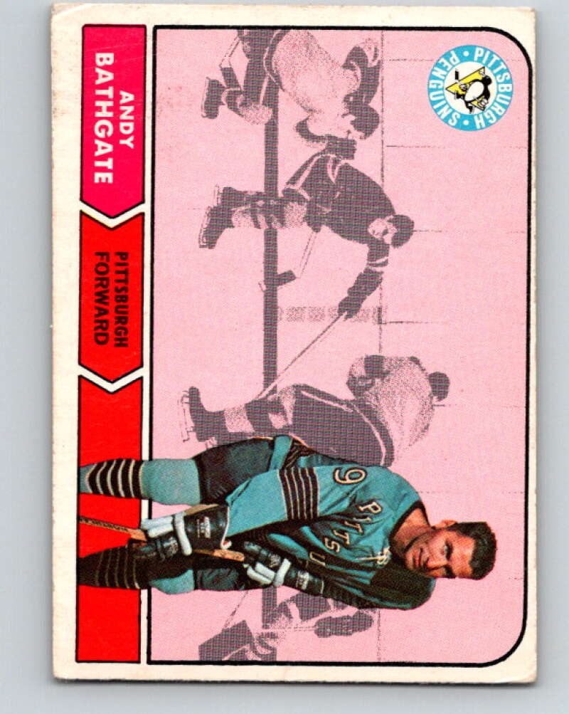 1968-69 O-Pee-Chee #104 Andy Bathgate Pittsburgh Penguins V1040