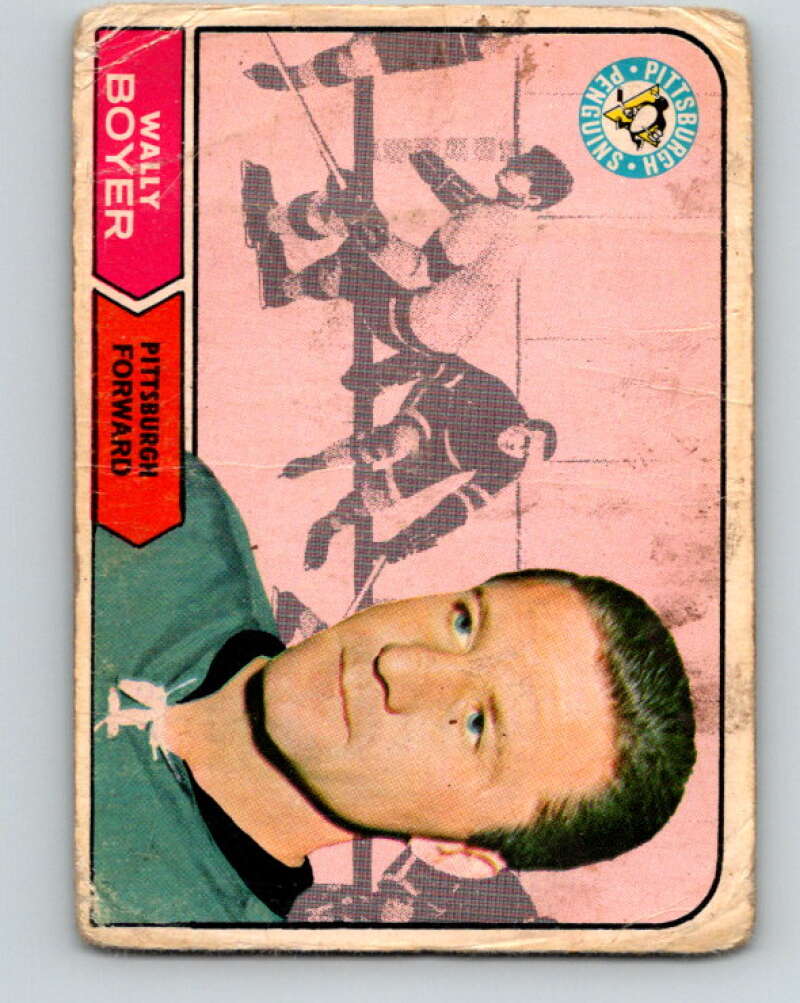 1968-69 O-Pee-Chee #105 Wally Boyer Pittsburgh Penguins V1041