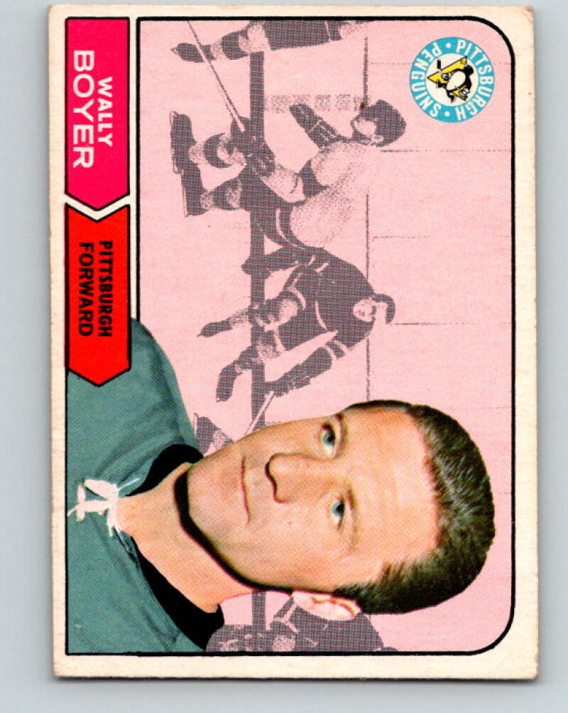 1968-69 O-Pee-Chee #105 Wally Boyer Pittsburgh Penguins V1043