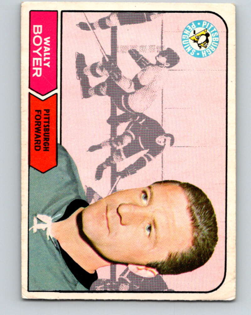 1968-69 O-Pee-Chee #105 Wally Boyer Pittsburgh Penguins V1044