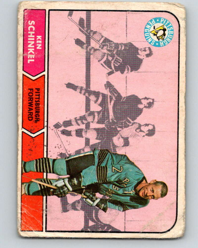 1968-69 O-Pee-Chee #106 Ken Schinkel Pittsburgh Penguins V1046