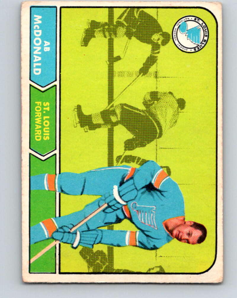 1968-69 O-Pee-Chee #107 Ab McDonald St. Louis Blues V1047