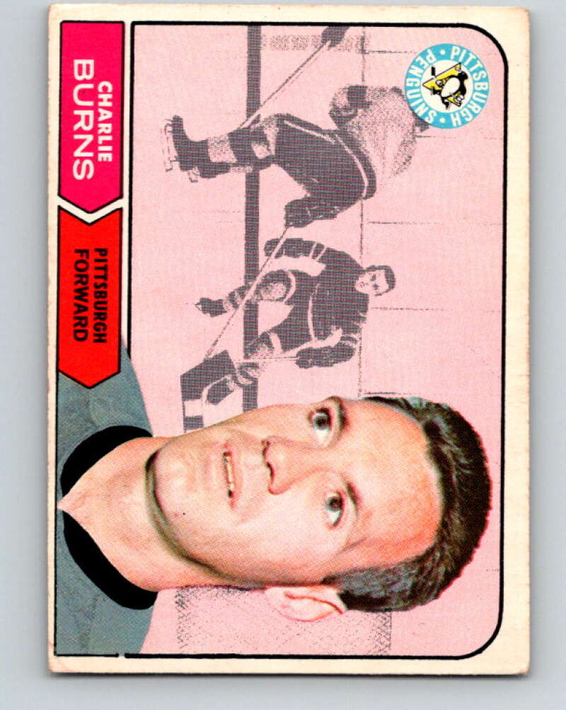 1968-69 O-Pee-Chee #108 Charlie Burns Pittsburgh Penguins V1048