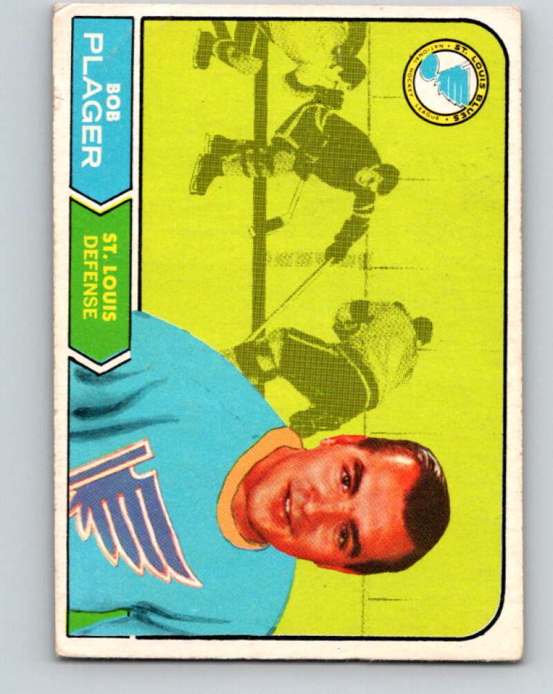 1968-69 O-Pee-Chee #112 Bob Plager RC Rookie St. Louis Blues V1053