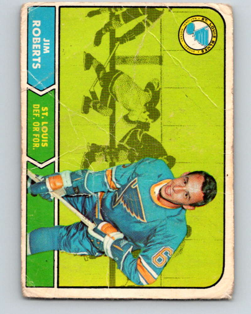 1968-69 O-Pee-Chee #113 Jim Roberts St. Louis Blues V1054