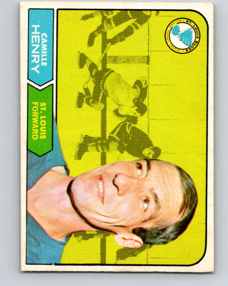 1968-69 O-Pee-Chee #116 Camille Henry St. Louis Blues V1058