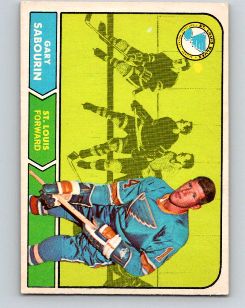 1968-69 O-Pee-Chee #117 Gary Sabourin RC Rookie St. Louis Blues V1059