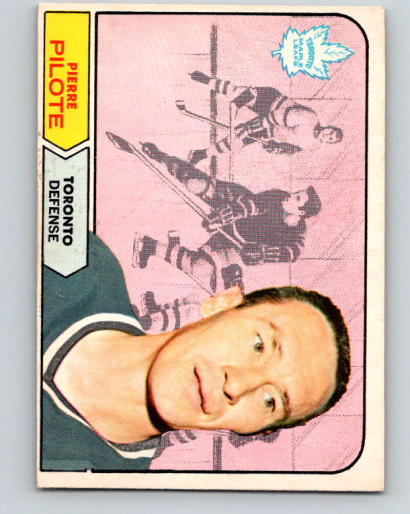 1968-69 O-Pee-Chee #124 Pierre Pilote Toronto Maple Leafs V1065