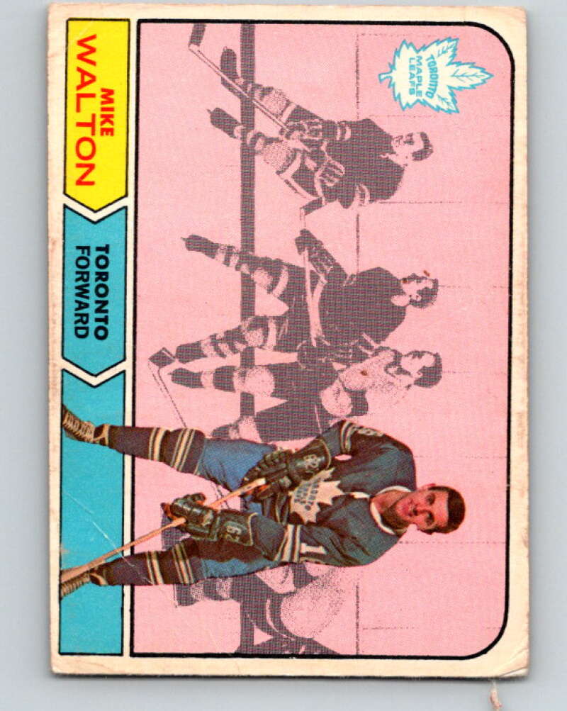 1968-69 O-Pee-Chee #132 Mike Walton Toronto Maple Leafs V1075