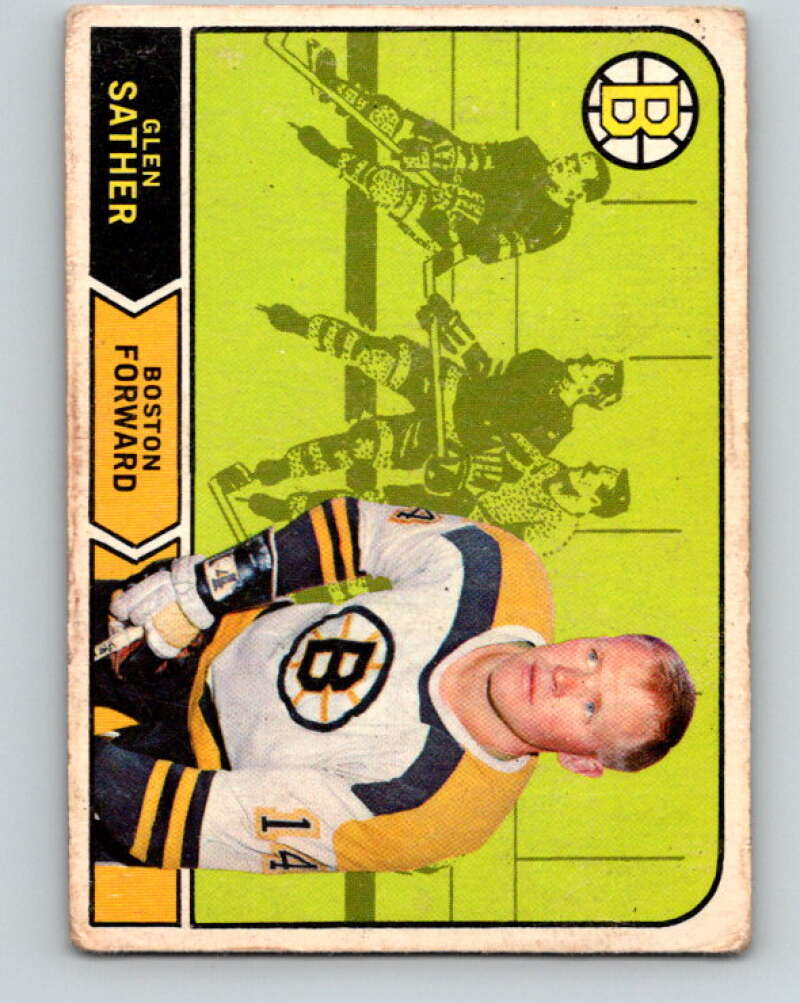 1968-69 O-Pee-Chee #134 Glen Sather Boston Bruins V1078