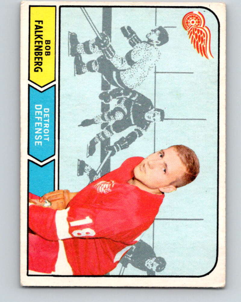 1968-69 O-Pee-Chee #141 Bob Falkenberg RC Rookie Detroit Red Wings V1089