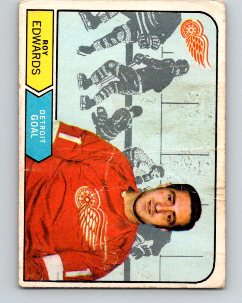 1968-69 O-Pee-Chee #144 Roy Edwards Detroit Red Wings V1093