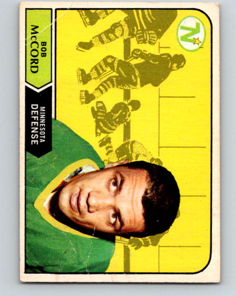 1968-69 O-Pee-Chee #146 Bob McCord Minnesota North Stars V1096