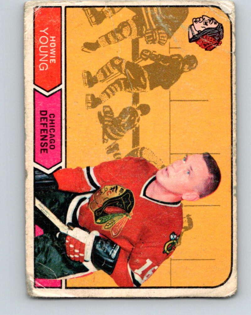 1968-69 O-Pee-Chee #151 Howie Young Chicago Blackhawks V1103