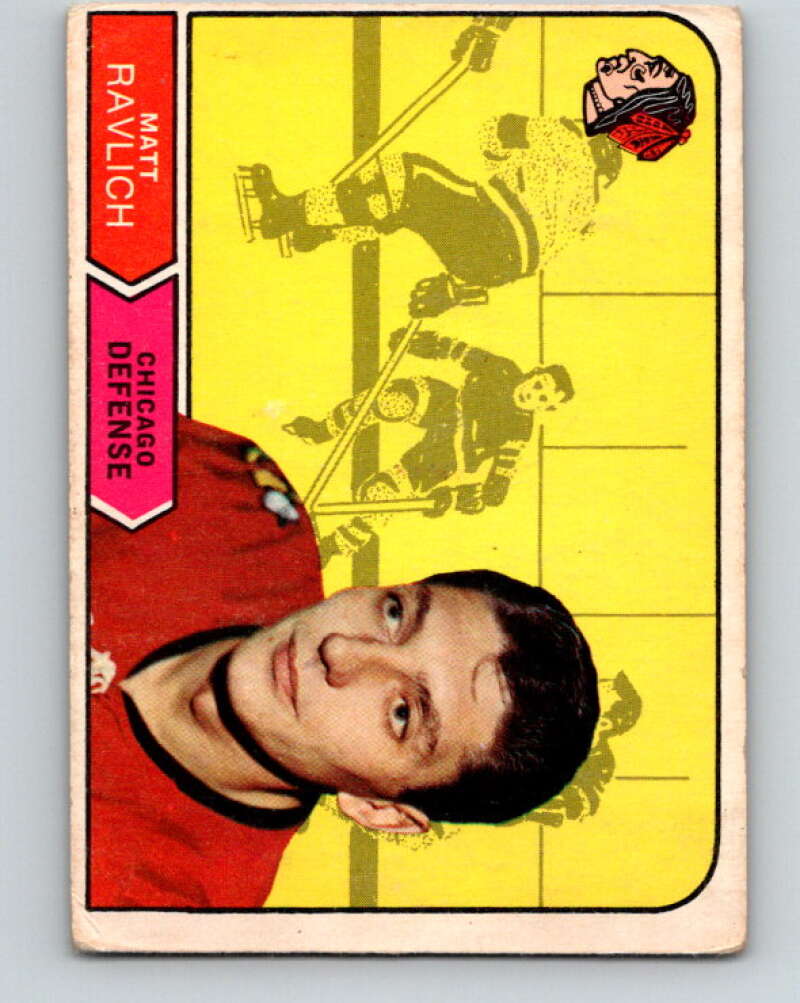 1968-69 O-Pee-Chee #152 Matt Ravlich Chicago Blackhawks V1105