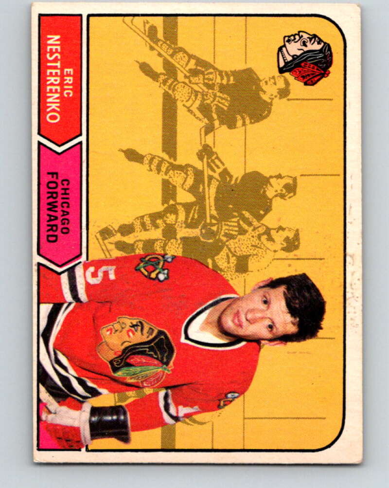 1968-69 O-Pee-Chee #154 Eric Nesterenko Chicago Blackhawks V1108