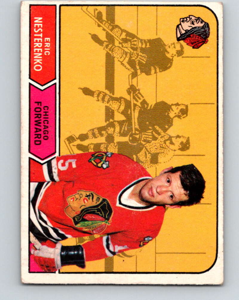 1968-69 O-Pee-Chee #154 Eric Nesterenko Chicago Blackhawks V1109