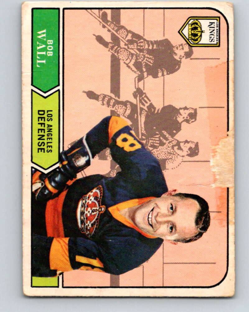 1968-69 O-Pee-Chee #156 Bob Wall Los Angeles Kings V1114