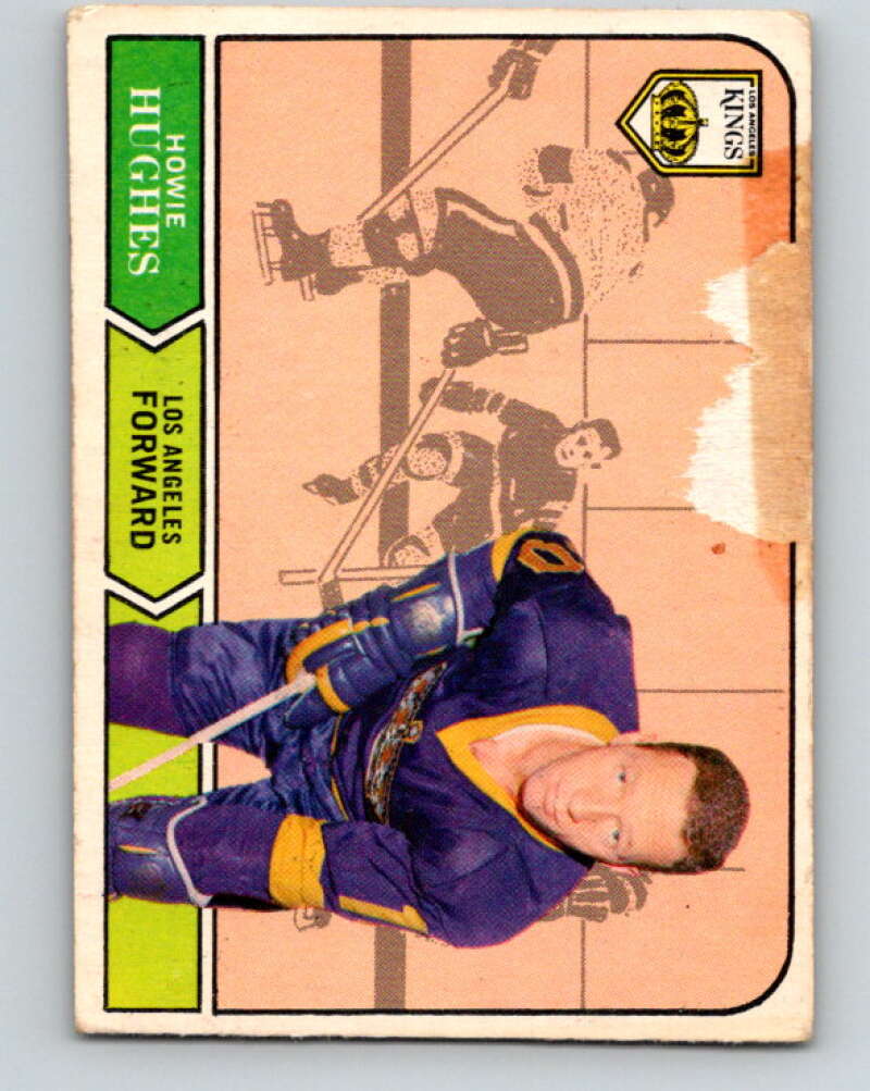 1968-69 O-Pee-Chee #158 Howie Hughes RC Rookie Los Angeles Kings V1117
