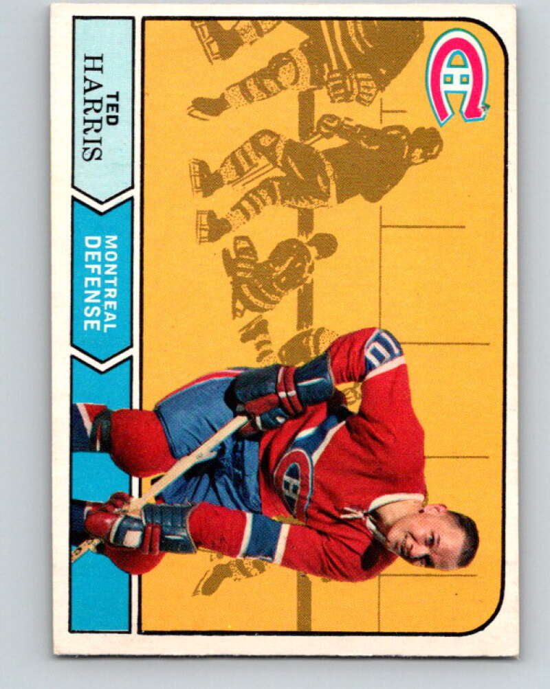 1968-69 O-Pee-Chee #162 Ted Harris Montreal Canadiens V1124