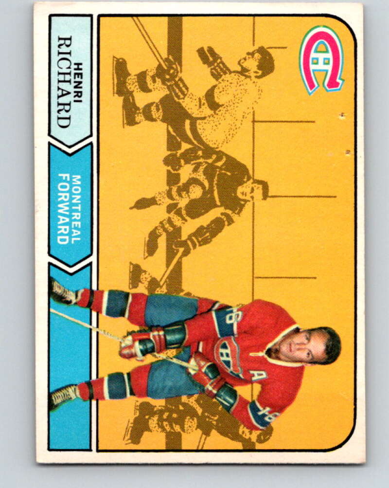 1968-69 O-Pee-Chee #165 Henri Richard Montreal Canadiens V1127