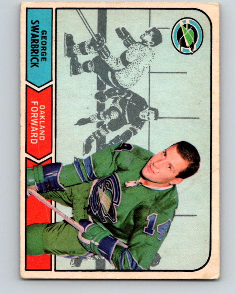 1968-69 O-Pee-Chee #174 George Swarbrick RC Rookie Oakland Seals V1138