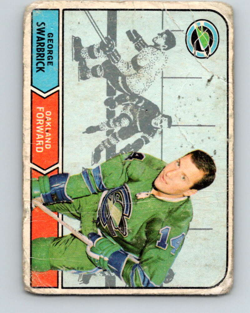 1968-69 O-Pee-Chee #174 George Swarbrick RC Rookie Oakland Seals V1139