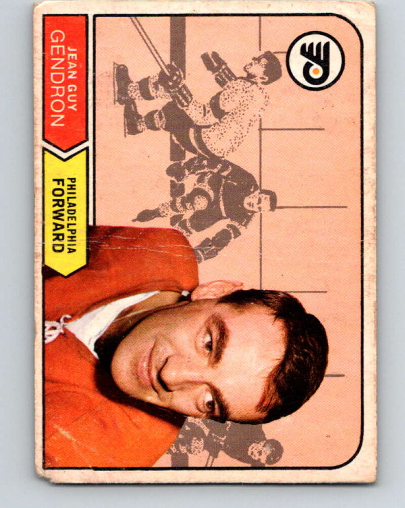 1968-69 O-Pee-Chee #185 Jean-Guy Gendron Philadelphia Flyers V1151