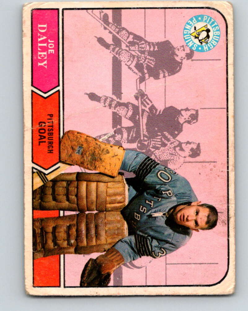 1968-69 O-Pee-Chee #188 Joe Daley RC Rookie Pittsburgh Penguins V1156
