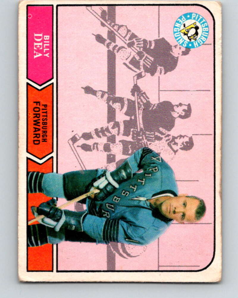 1968-69 O-Pee-Chee #190 Billy Dea Pittsburgh Penguins V1158