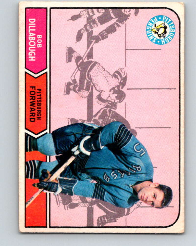 1968-69 O-Pee-Chee #191 Bob Dillabough Pittsburgh Penguins V1159