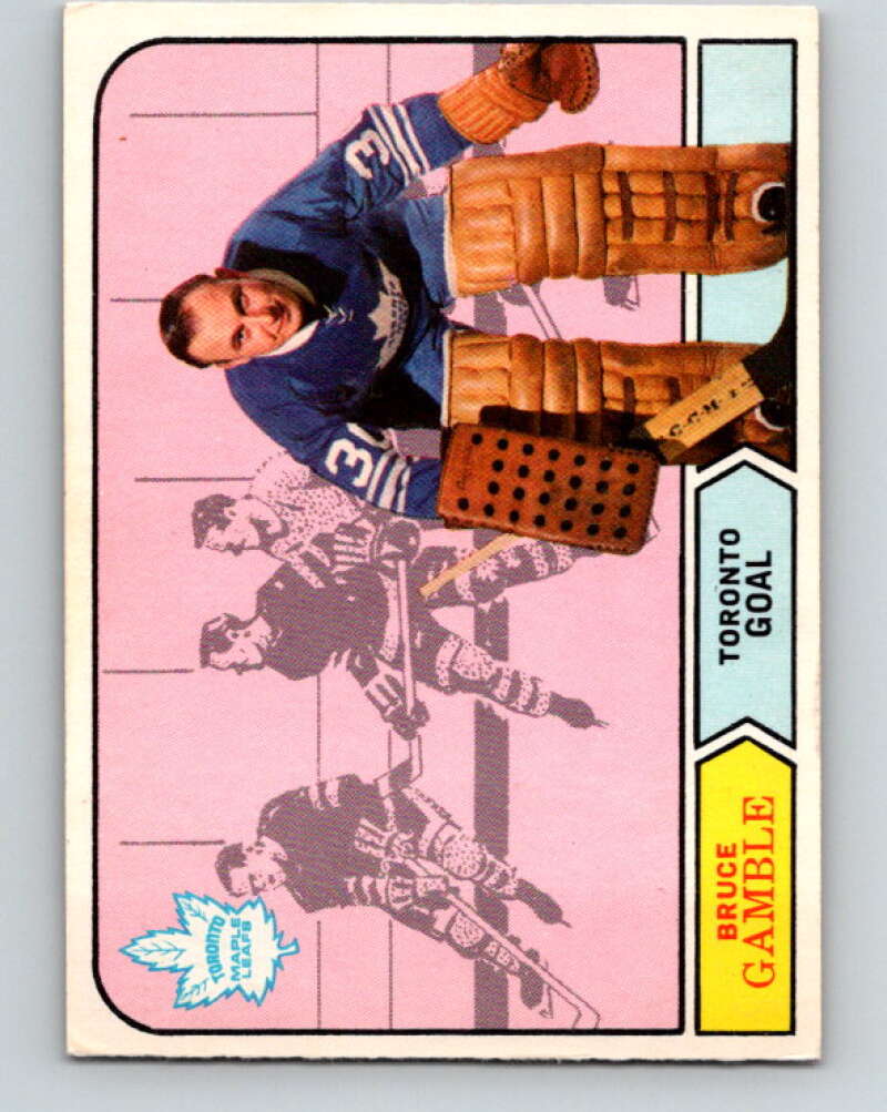 1968-69 O-Pee-Chee #197 Bruce Gamble Toronto Maple Leafs V1166