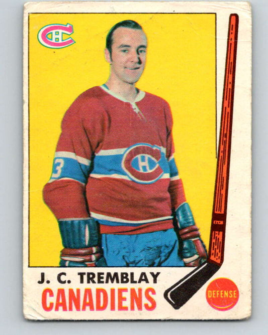 1969-70 O-Pee-Chee #5 J.C. Tremblay  Montreal Canadiens  V1195