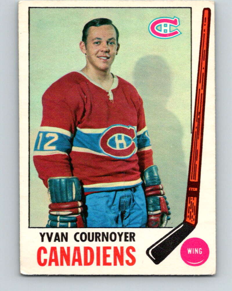 1969-70 O-Pee-Chee #6 Yvan Cournoyer Montreal Canadiens V1199