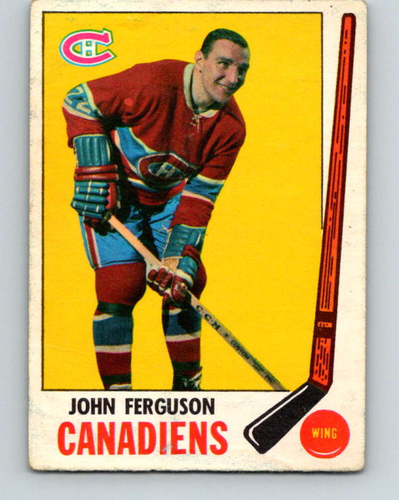 1969-70 O-Pee-Chee #7 John Ferguson Montreal Canadiens V1200