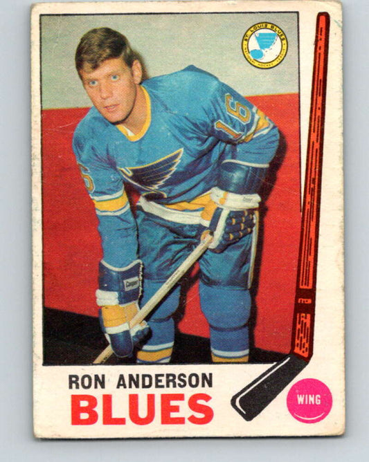 1969-70 O-Pee-Chee #14 Ron Anderson  RC Rookie St. Louis Blues  V1215