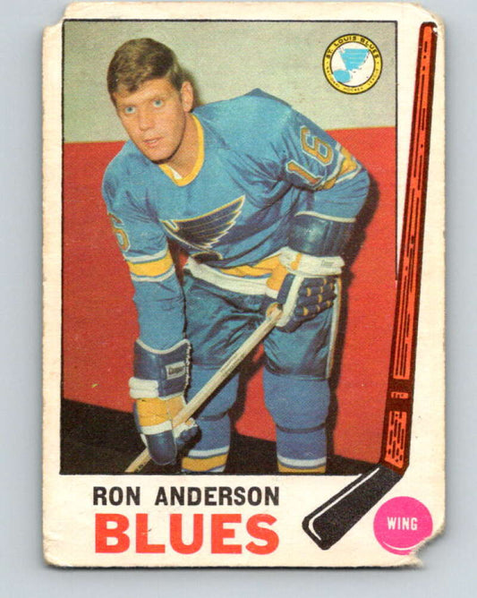 1969-70 O-Pee-Chee #14 Ron Anderson  RC Rookie St. Louis Blues  V1217