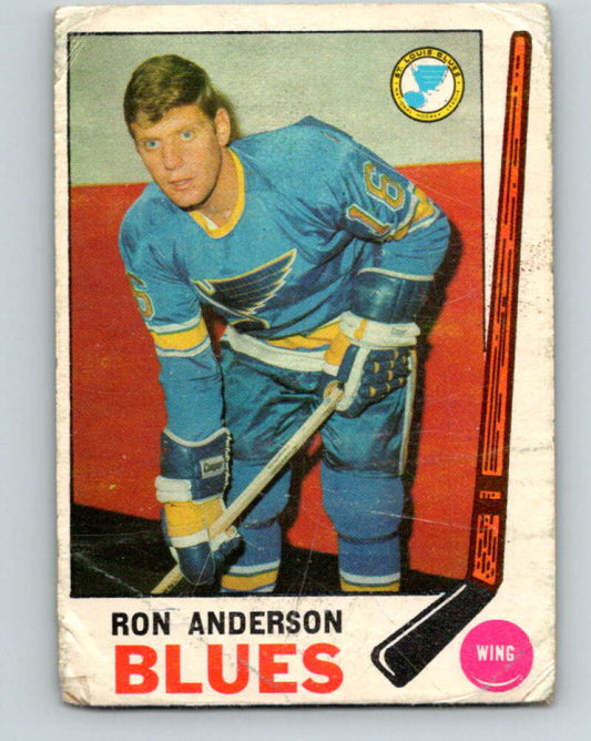 1969-70 O-Pee-Chee #14 Ron Anderson  RC Rookie St. Louis Blues  V1219