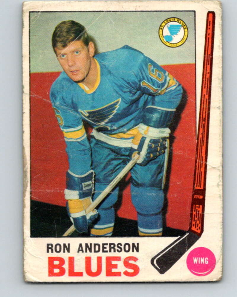 1969-70 O-Pee-Chee #14 Ron Anderson RC Rookie St. Louis Blues V1220