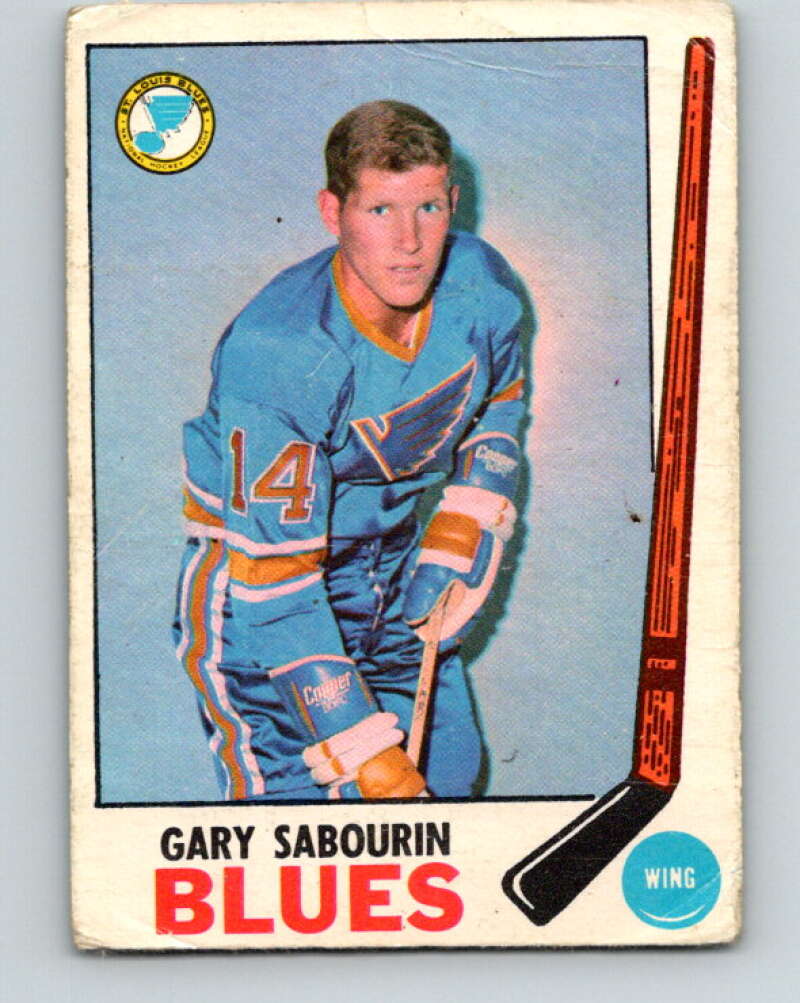 1969-70 O-Pee-Chee #19 Gary Sabourin St. Louis Blues V1231