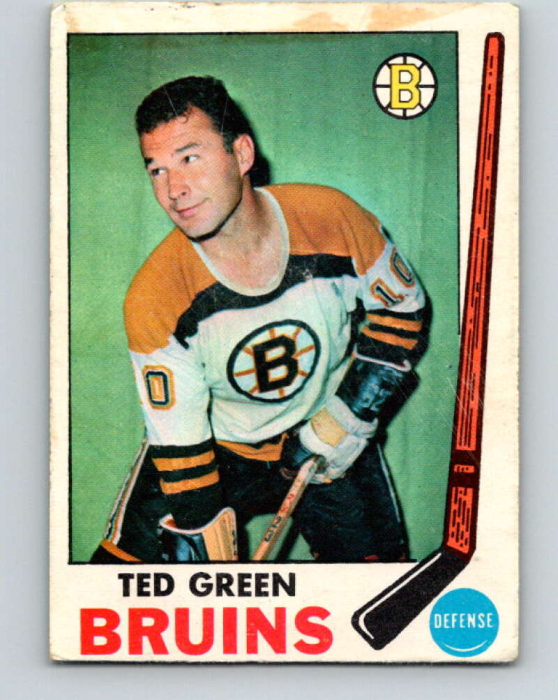 1969-70 O-Pee-Chee #23 Ted Green Boston Bruins V1244