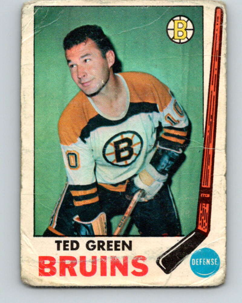 1969-70 O-Pee-Chee #23 Ted Green Boston Bruins V1245